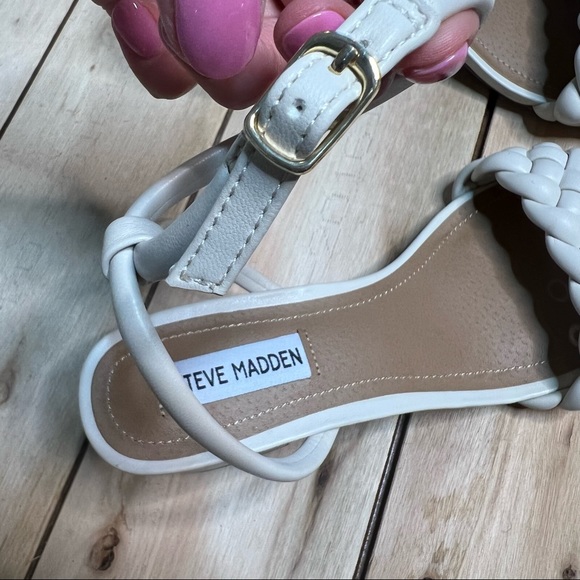 Steve Madden Braided Block Sandals - Picture 4 of 16